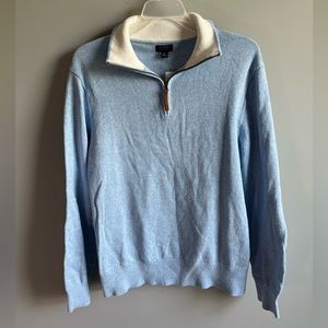 Men’s J. Crew Cotton Half-Zip Sweater Size M